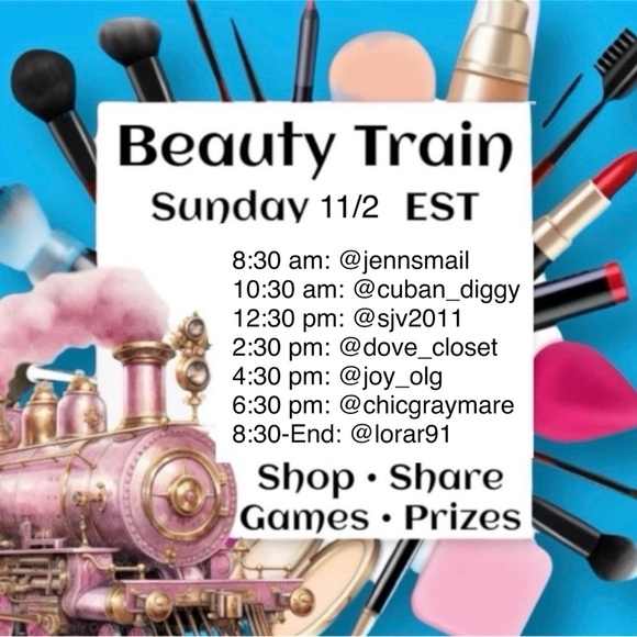Beauty Train Sunday, November 2nd @ 6:30 pm EST - Share & Shop - Picture 1 of 15